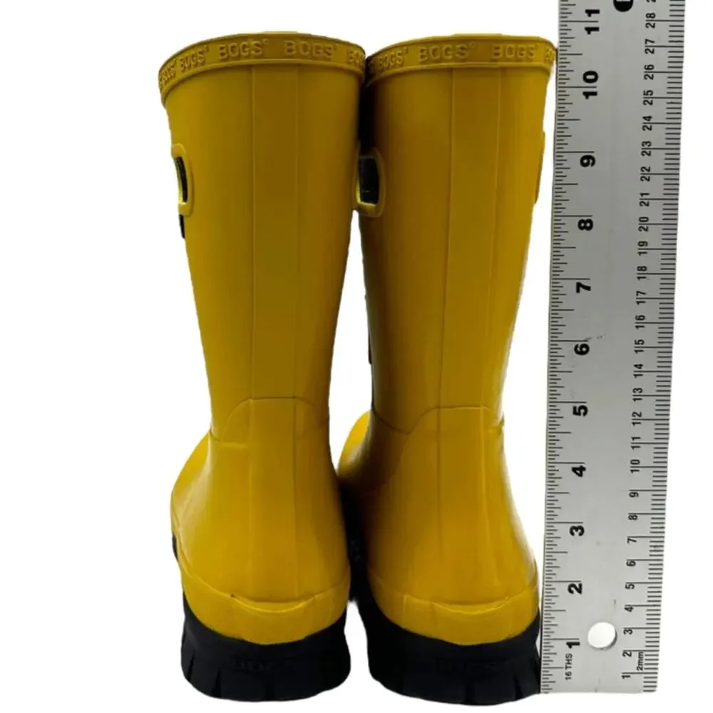 BOGS NEW Yellow Amelia Lace Up Rain Boot Waterproof Women's Adjustable 9